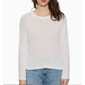 NEW SANCTUARY textured raglan crew sweater in bleached white